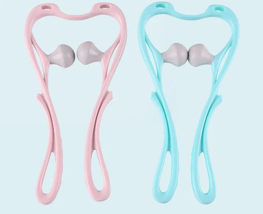 High Quality Multi-function Manual Relaxed Cervical Massager Pressure Relieve Double Ball Pressing Meridian Massager